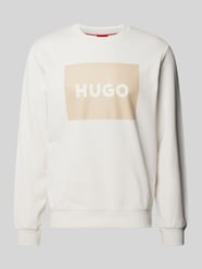 Sweatshirt mit Label-Print Modell 'DURAGOL' von HUGO Beige - 48