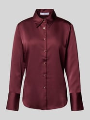 Hemdbluse mit Knopfleiste von Mango Bordeaux - 2