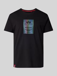 T-Shirt mit Rundhalsausschnitt von Alpha Industries Schwarz - 29