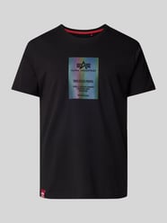 T-Shirt mit Rundhalsausschnitt von Alpha Industries Schwarz - 14