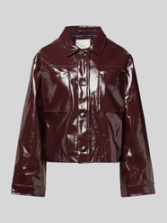 Jacke mit Hemdblusenkragen Modell 'Emilia' von Neo Noir Bordeaux - 8