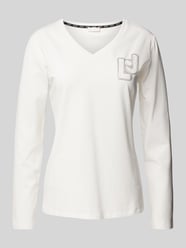 Longsleeve mit Ziersteinbesatz von LIU JO SPORT Weiß - 25