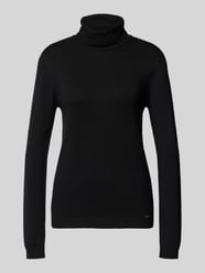Rollkragenpullover mit Label-Detail von MORE & MORE - 5