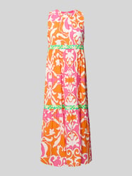 Midikleid im Stufen-Look von Emily Van den Bergh Orange - 37