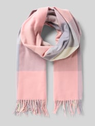 Sjaal met rafels van Kurt Beines Fuchsia - 7