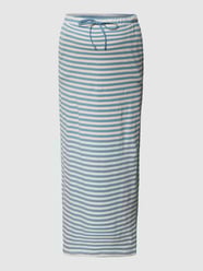 Midirok met streepmotief van Mamalicious Blauw / turquoise - 48