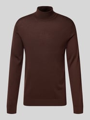 Regular fit coltrui van zuivere merinowol, model 'TRAY' van SELECTED HOMME - 4