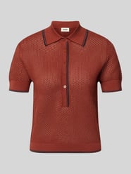 Koszulka z dzianiny z kołnierzykiem polo i listwą guzikową model 'MEROPE' od DRYKORN - 6