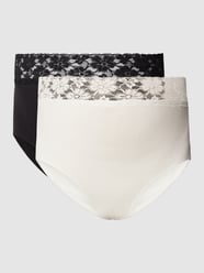 Umstands-Slip mit Spitzenbesatz im 2er-Pack von Mamalicious Schwarz - 11