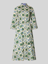 Hemdblusenkleid mit Bindegürtel und Knopfleiste von Christian Berg Woman - 16