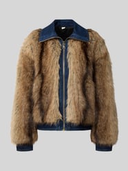 Kurtka ze sztucznego futra model 'GIUBBINO DENIM SOFT' od Liu Jo White - 16