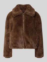 Jack van imitatiebont en ritssluiting van Oui - 18