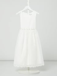 Kommunionskleid aus Satin und Organza von Happy Girls Weiß - 17