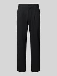 Slim tapered fit stoffen broek met bandplooien van CK Calvin Klein - 2