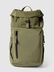Rucksack mit Label-Detail Modell 'JONNE' von Marc O'Polo Grün - 44