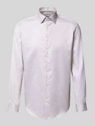 Regular fit zakelijk overhemd met kentkraag van Jake*s Beige - 4