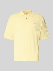 Regular Fit Strick-Poloshirt mit Label-Stitching von BLKVIS - 26