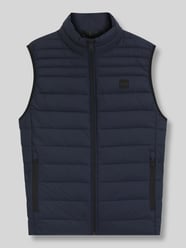 Kamizelka pikowana o kroju slim fit z naszywką z logo model ‘ODENO2’ od BOSS Orange - 26