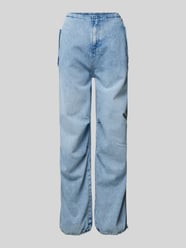Baggy fit jeans met elastische band van QS - 20