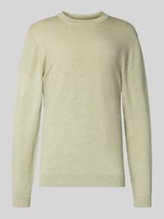 Sweter z dzianiny z prążkowanymi wykończeniami od MCNEAL - 5