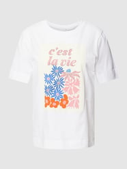 T-Shirt mit Prints von Rich & Royal Weiß - 4