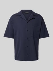 Regular Fit Freizeithemd mit Brusttasche Modell 'Lopez' von GABBA Blau - 25