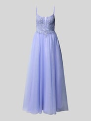Abendkleid aus Tüll mit Spaghettiträgern von Mascara - 34