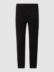 Cargohose aus Twill Modell 'Aris' von YOUNG POETS SOCIETY Schwarz - 48