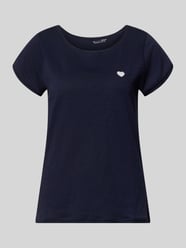 t-shirt z haftem i okrągłym dekoltem od Christian Berg Woman - 31