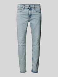 Slim Tapered Fit Jeans mit Label-Detail von Calvin Klein Jeans Blau - 2