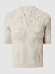 Cropped Poloshirt mit Viskose-Anteil Modell 'Nimone' von Only Beige - 31