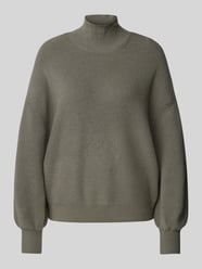 Gebreide pullover met opstaande kraag, model 'Magnea Rachelle' van MSCH Copenhagen Groen - 44