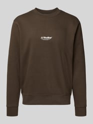 Sweatshirt met labelprint, model 'SOHO' van Jack & Jones - 10
