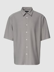 Vrijetijdsoverhemd met structuurmotief, model 'BOYY LIFE' van Only & Sons Grijs / zwart - 41