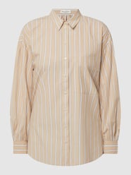 Oversized Bluse mit Streifenmuster von Marc O'Polo Beige - 45