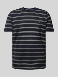 T-Shirt mit Label-Stitching von Christian Berg Men Blau - 46