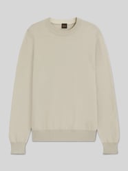 Regular Fit Strickpullover aus Baumwoll-Kapok-Mix Modell 'KLAPOK' von BOSS Orange Beige - 23