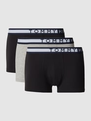 Boxershort met stretch in set van 3 van Tommy Hilfiger Grijs / zwart - 18