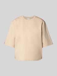 T-Shirt mit Galonstreifen Modell 'KATE' von ICHI Beige - 34