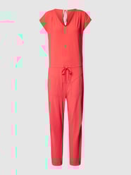 Jumpsuit met steekzakken opzij, model 'GIRA JUMPY' van Raffaello Rossi Rood - 21