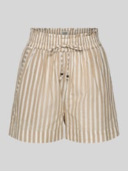 Relaxed fit korte broek met smokdetails van Scotch & Soda Beige - 24