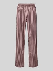 Regular fit pyjamabroek met elastische band van POCKIES Bordeaux - 11