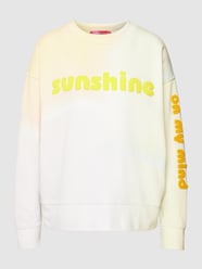 Sweatshirt mit Statement-Stitching von Yippie Hippie Lila - 41