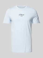 T-Shirt mit Label-Print von s.Oliver RED LABEL Blau - 27