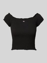 Slim fit korte top met gesmokte inzetten van Tommy Jeans - 13