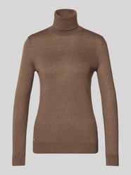 Slim fit coltrui met zijdegehalte model 'ZOE' van Lauren Ralph Lauren Beige - 32