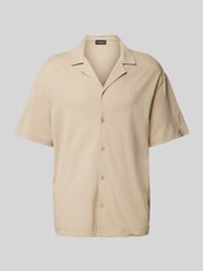 Freizeithemd mit Label-Stitching von Emporio Armani Beige - 20