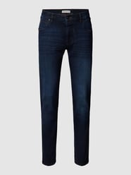 Jeans in gerader Passform mit Stretch-Anteil  von bugatti Blau - 6