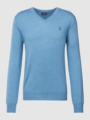 Longsleeve mit Logo-Stitching von Polo Ralph Lauren Blau - 40