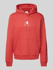 Hoodie mit Label-Stitching von CHAMPION Rot - 22